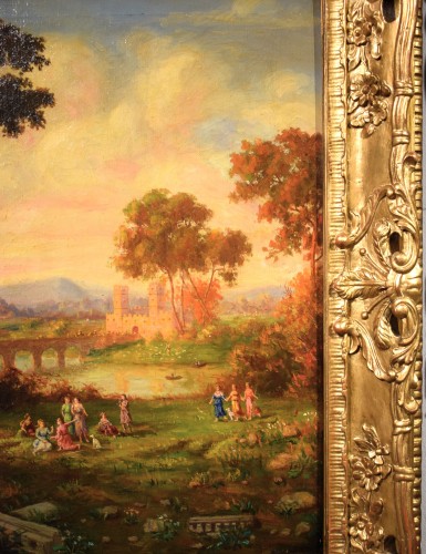 XVIIIe siècle - Paysages arcadiens, École romaine du XVIIIe siècle